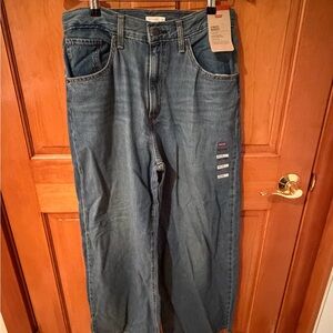 Levi's Cinch Baggy Denim Jeans - Dark Blue